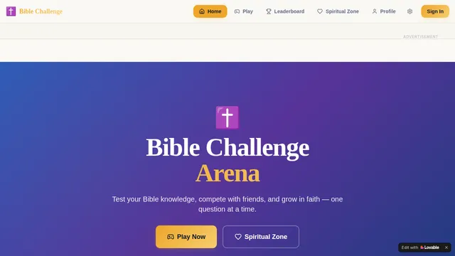 Bible Challenge cover image