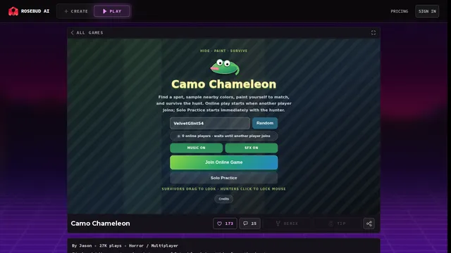 Camo Chameleon screenshot 1