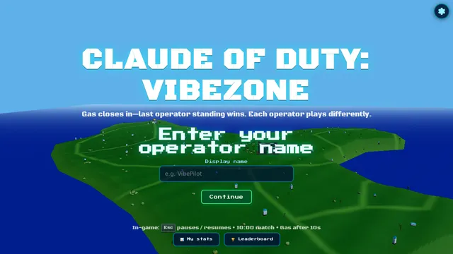 Claude of Duty : VibeZone cover image