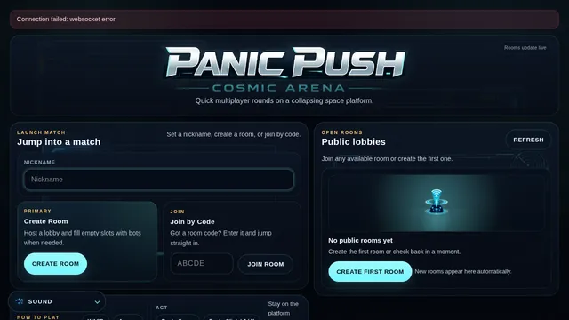 Panic Push: Cosmic Arena cover image