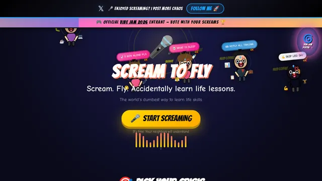 Scream To Fly screenshot 2