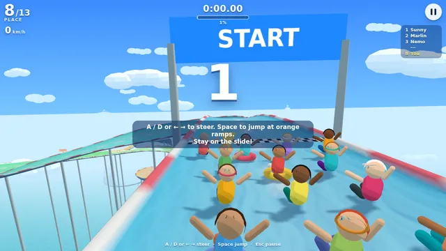 waterslide game sonnet 5.5 screenshot 2
